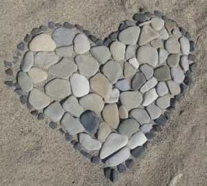 hjerte i sten